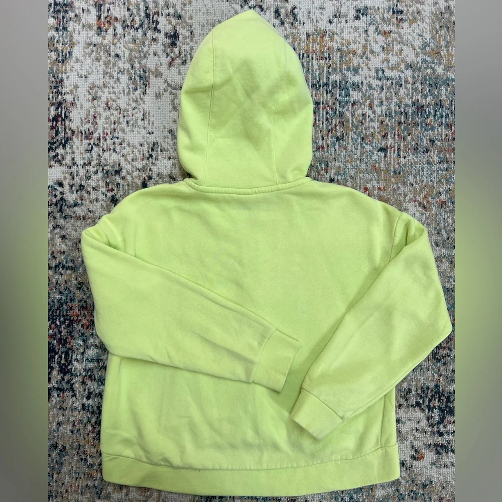 Nike Green Sweatshirt with Hood and Zipper